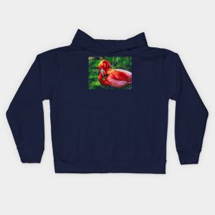 Flaming Flamingo Kids Hoodie